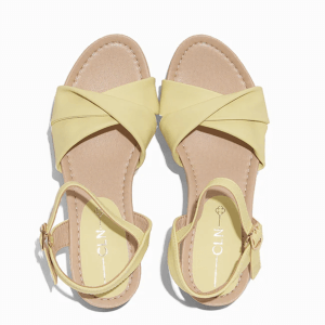 Celine Lemon Wedge Sandals