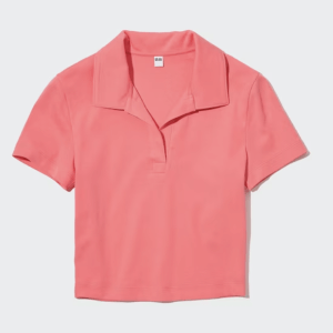 Uniqlo Cropped Skipper Short Sleeve Polo Shirt