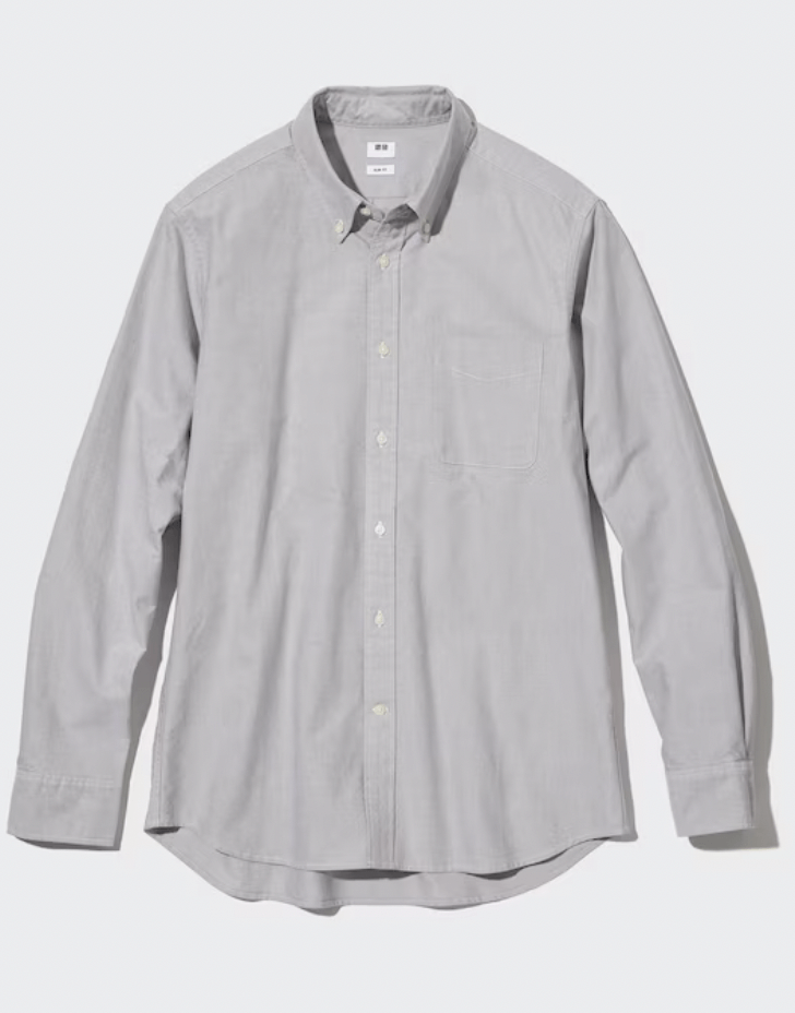 Uniqlo Oxford Slim Fit Long Sleeve Shirt