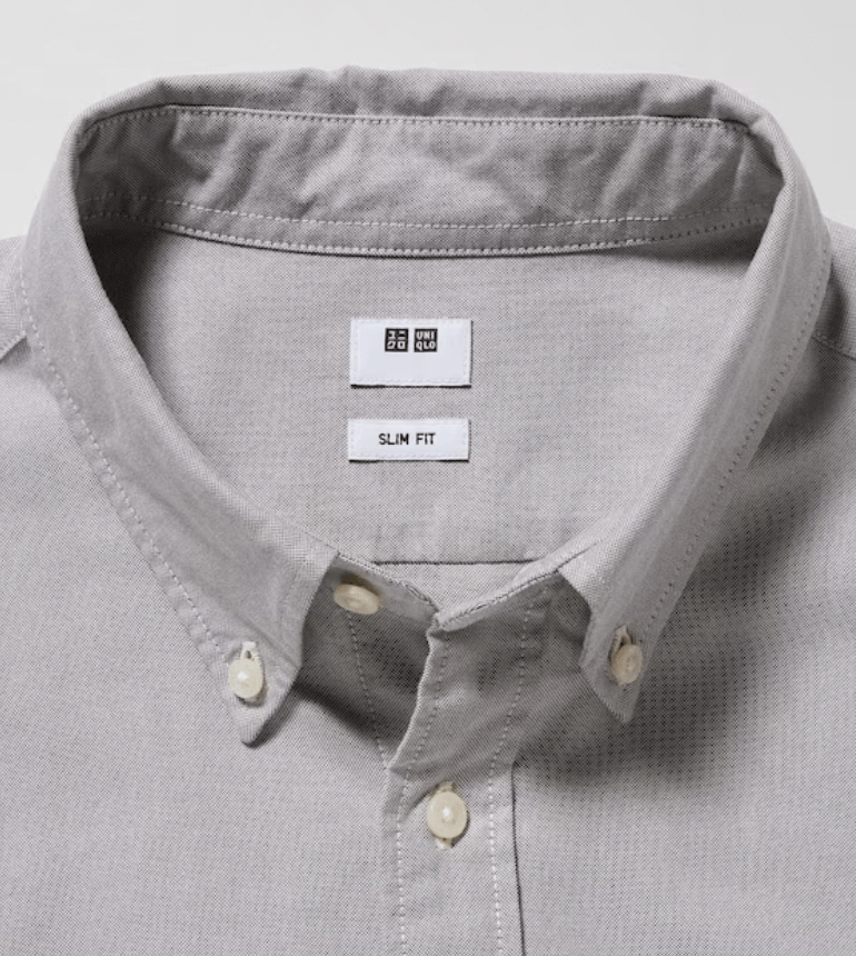 Uniqlo Oxford Slim Fit Long Sleeve Shirt - Image 2
