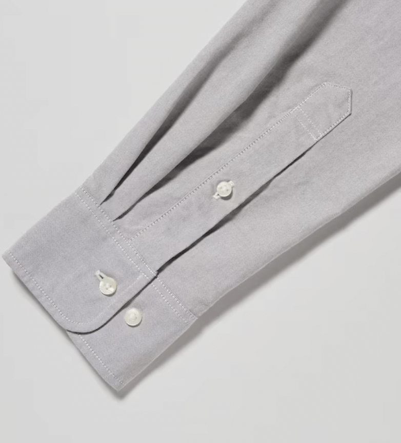 Uniqlo Oxford Slim Fit Long Sleeve Shirt - Image 3